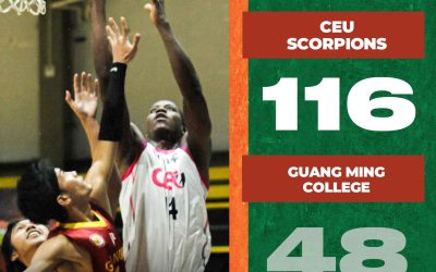 CEU Scorpions Basketball Team ended its last game for this year with a bang