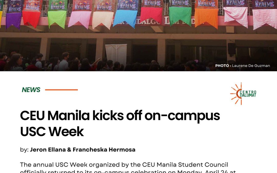 CEU USC Week, finally back!