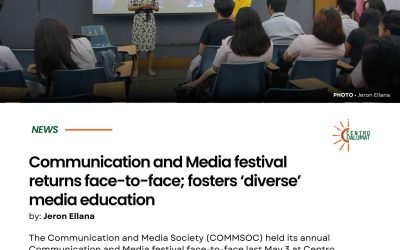 Communication and Media Festival returns face-to-face; fosters diverse media education